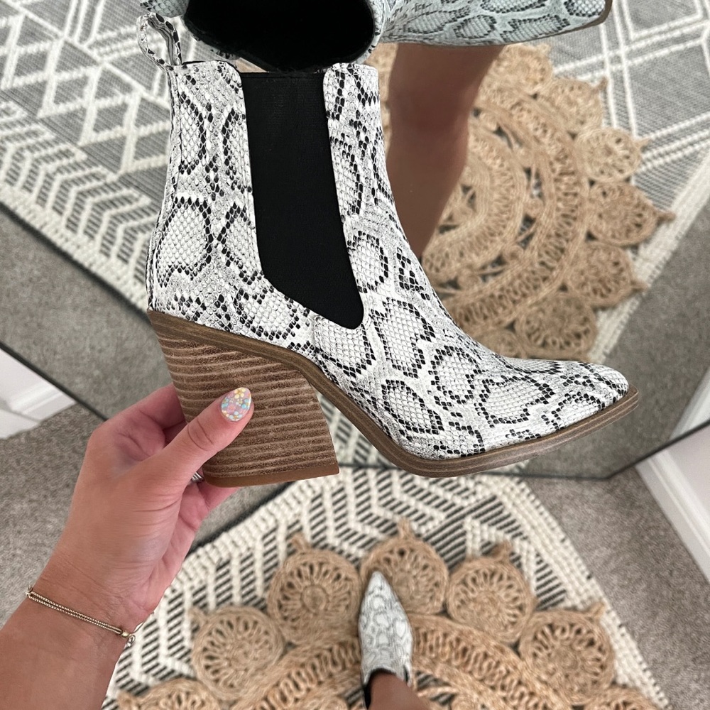 Snake Print Bootie